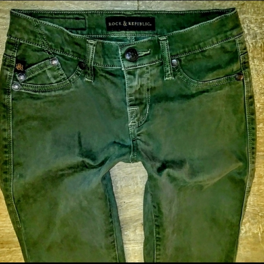 Rock & Republic Jeans Size 0 Kashmiere Skinny Leg - Picture 5 of 10